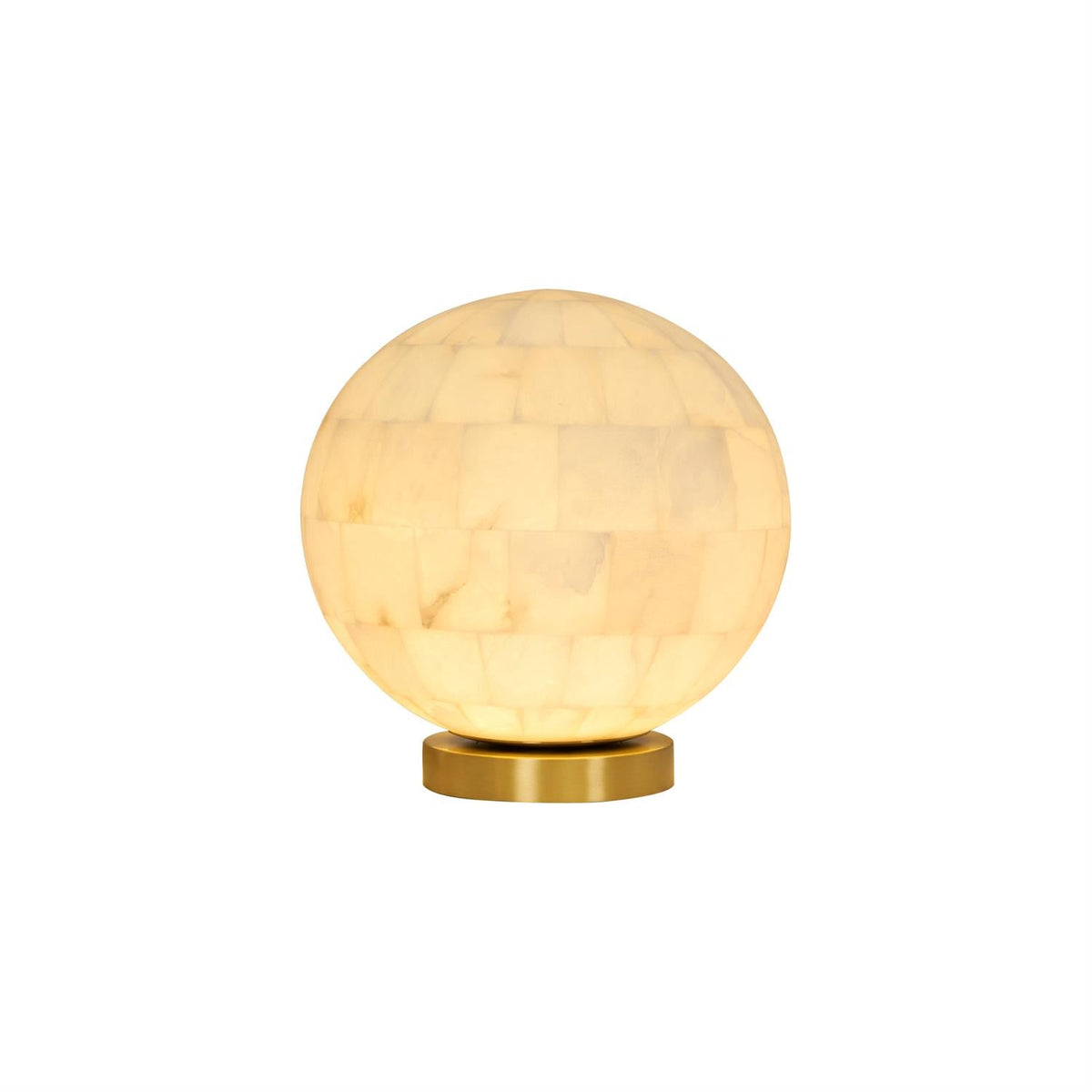 Arbana Alabaster Ball Table Lamp