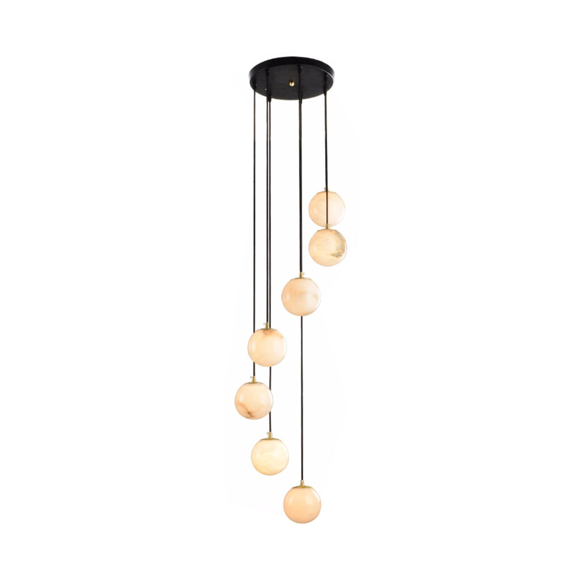 Torsone Alabaster Balls Cluster Chandelier
