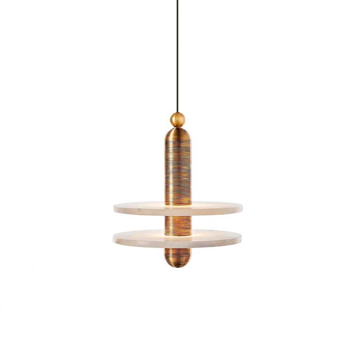 Margetto Alabaster Comet Pendant Lamp