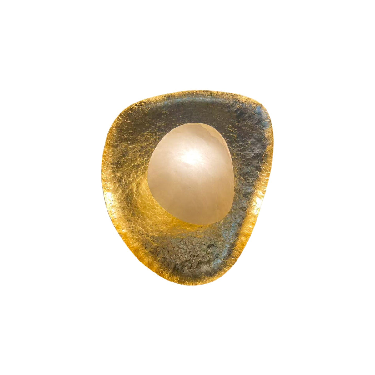 Neleto Hammered Lotus Leaf Sconce