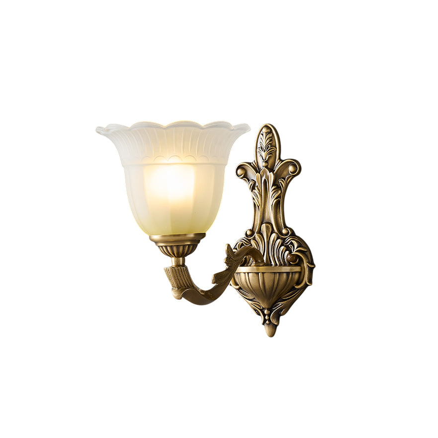 Boccello Brass Flower Sconce