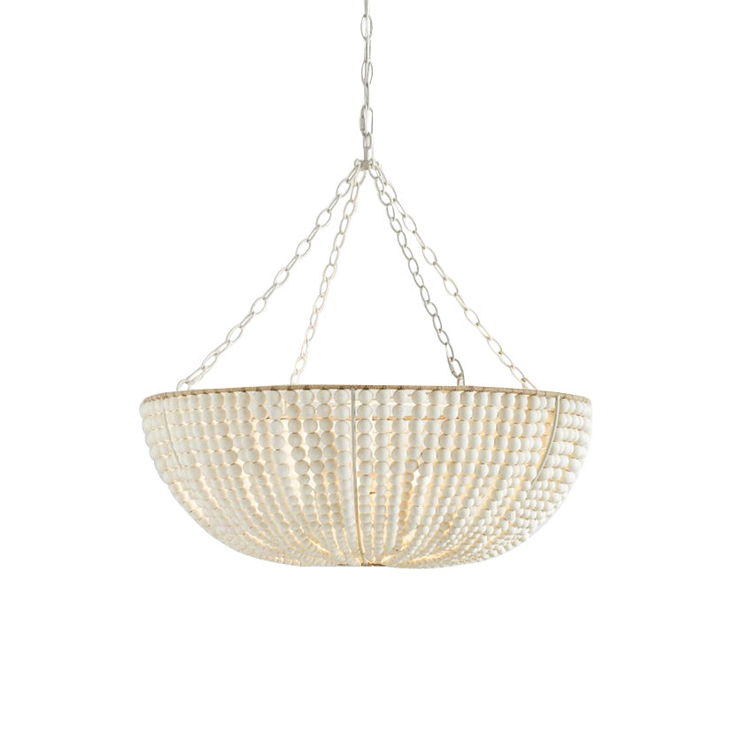 Lirano Wood Beaded Chandelier