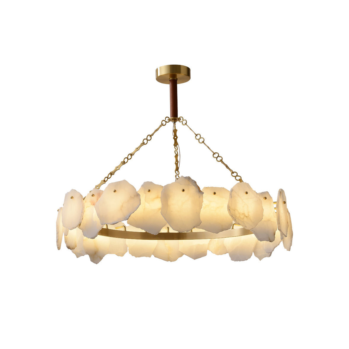Olmora Round Marble Chandelier