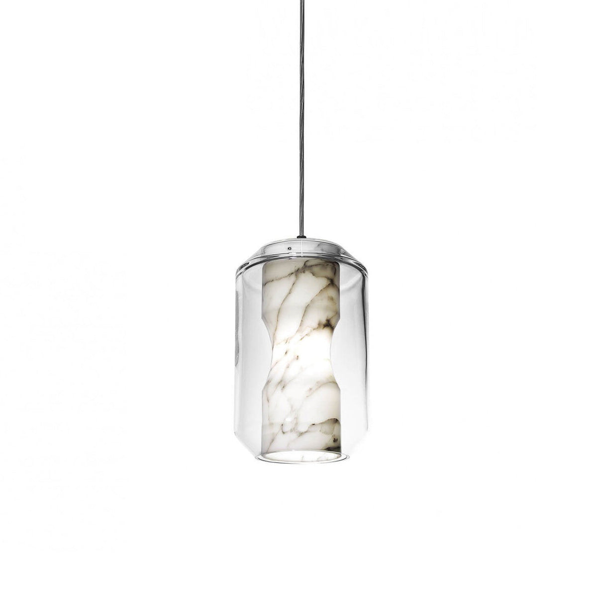 Scalone Alabaster Glass Pendant Lamp