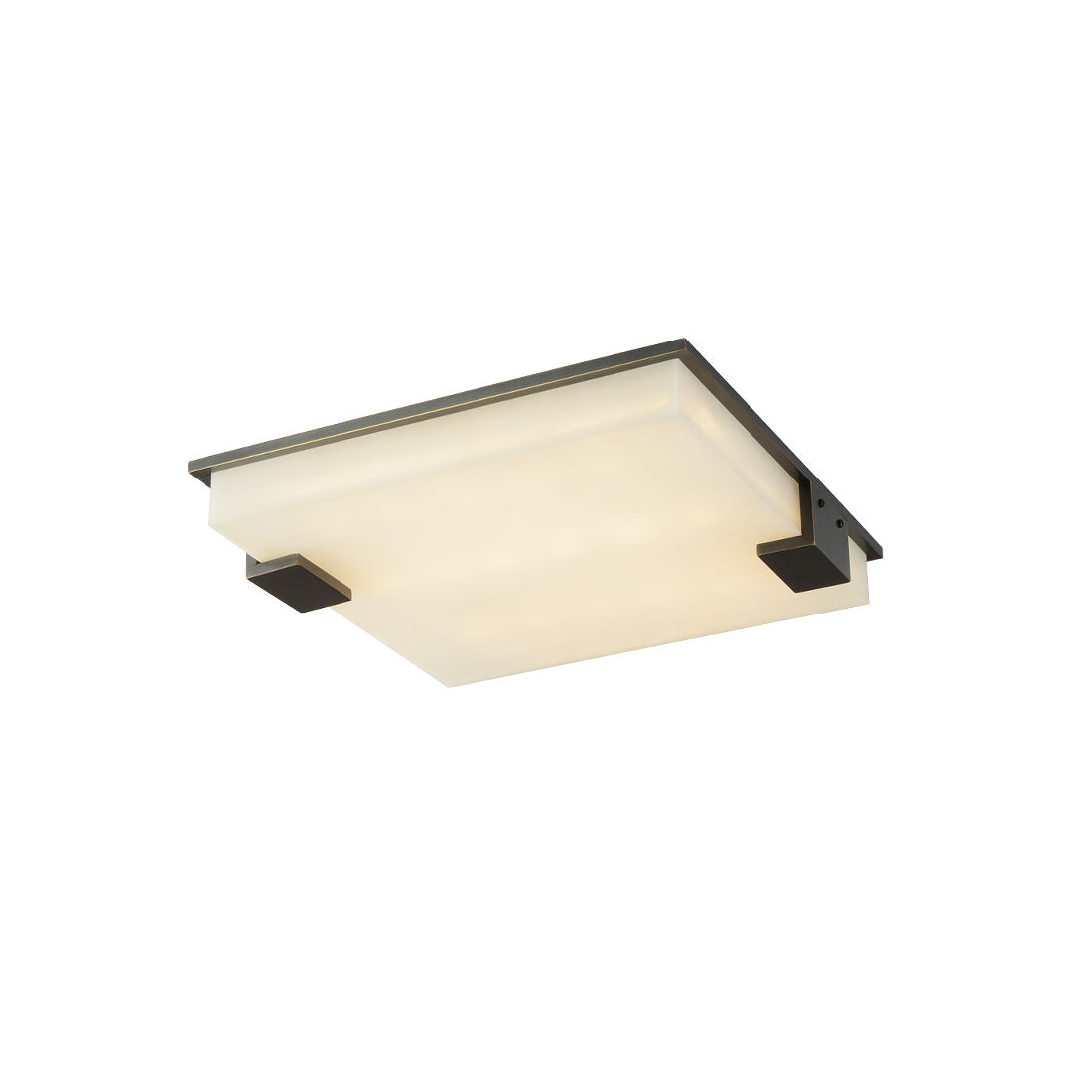 Soglia Flush Mount Alabaster Ceiling Light
