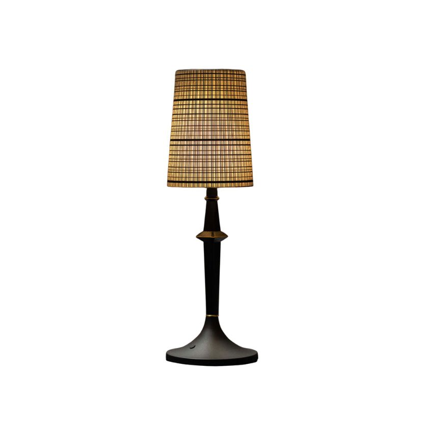 Fuoco Black Table Lamp (Built-in Battery)