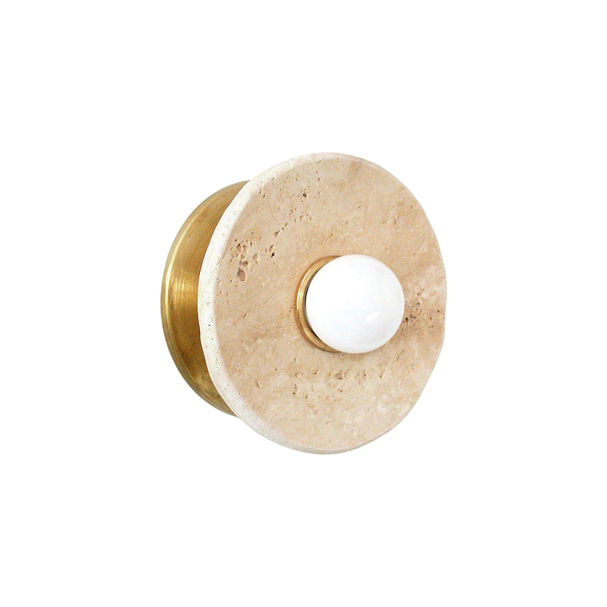Orbita Travertine Wall Sconce