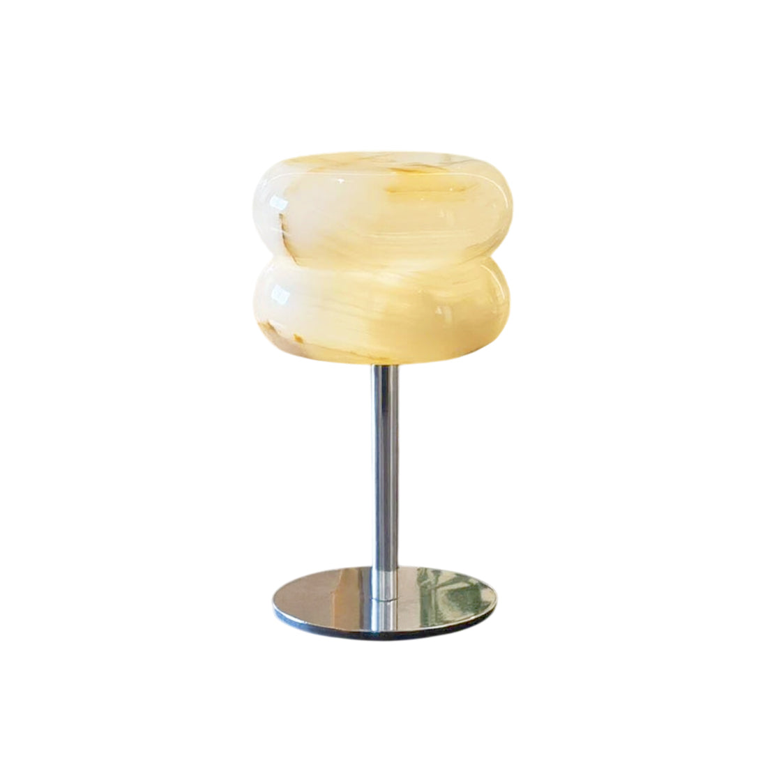 Glorone Alabaster Donut Table Lamp