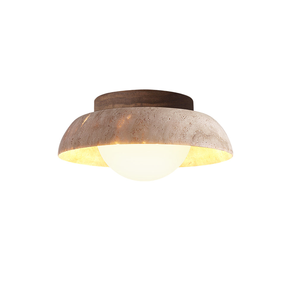 Cortona Travertine Ceiling Lamp
