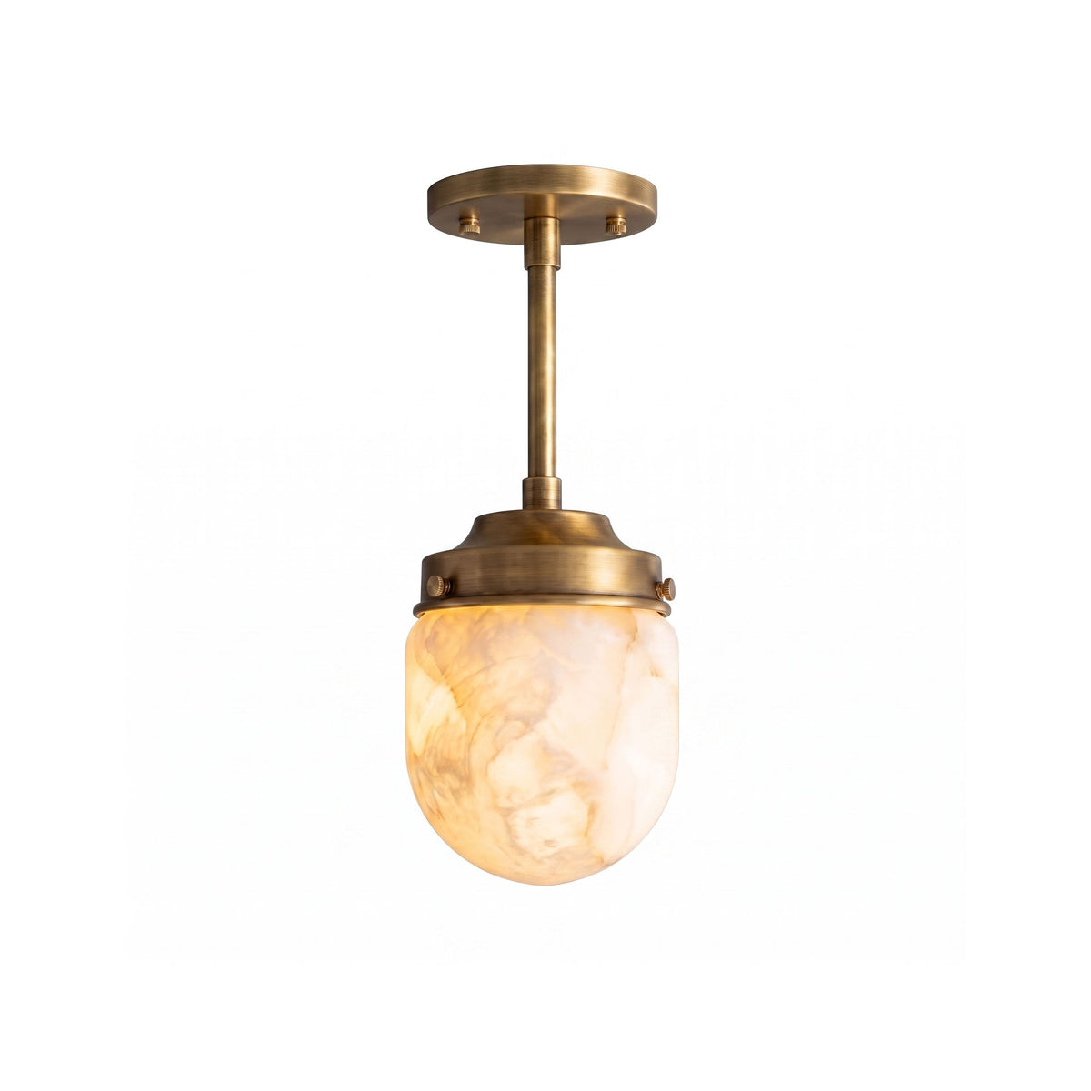 Tosca Alabaster Semi-Flush Mount Ceiling Light
