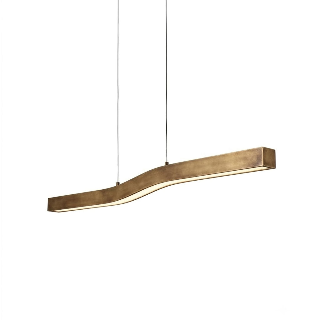 Palmi Linear Brass Chandelier