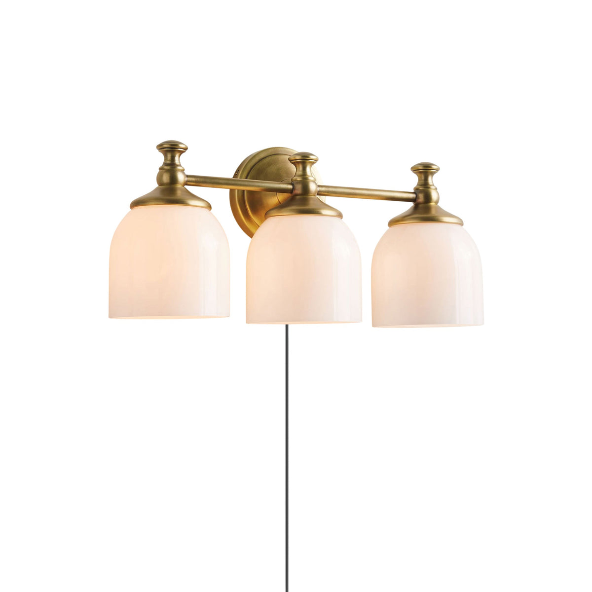 Cornice Plug-in Glass Wall Sconce