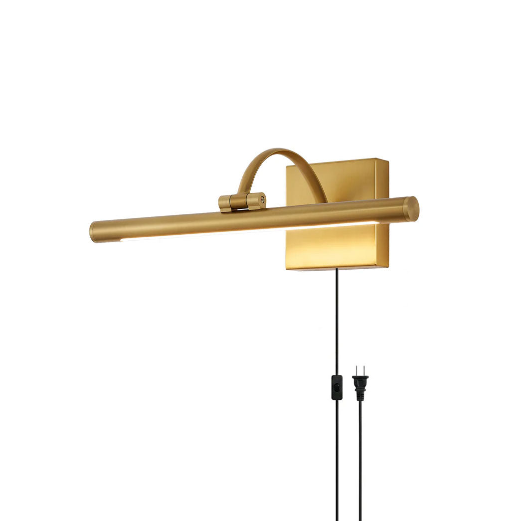Sabbia Plug-in Brass Wall Sconce
