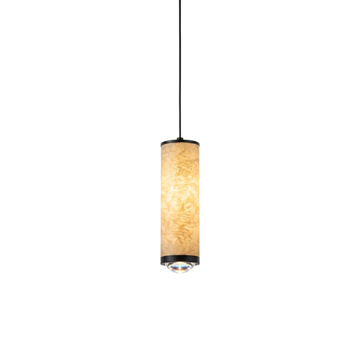 Felce Alabaster Cylindrical Pendant Lamp