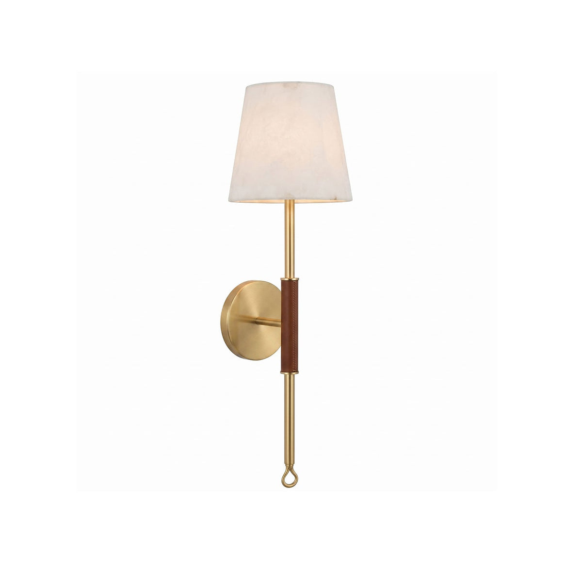 Tela Alabaster Tail Wall Sconce
