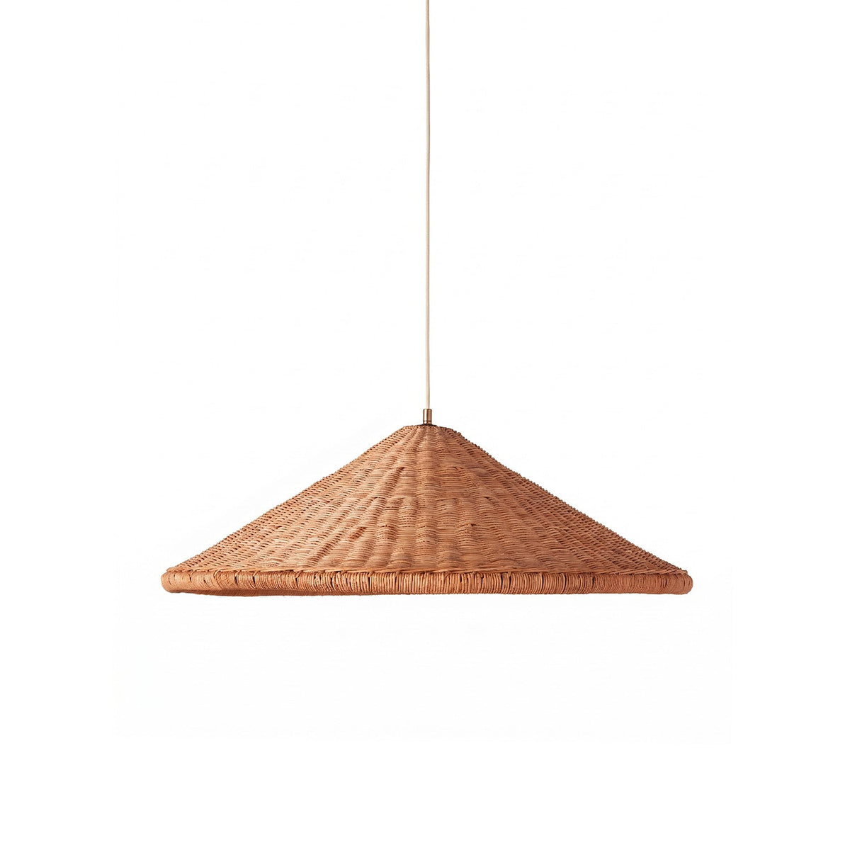 Gerardo Conical Rattan Pendant Lamp