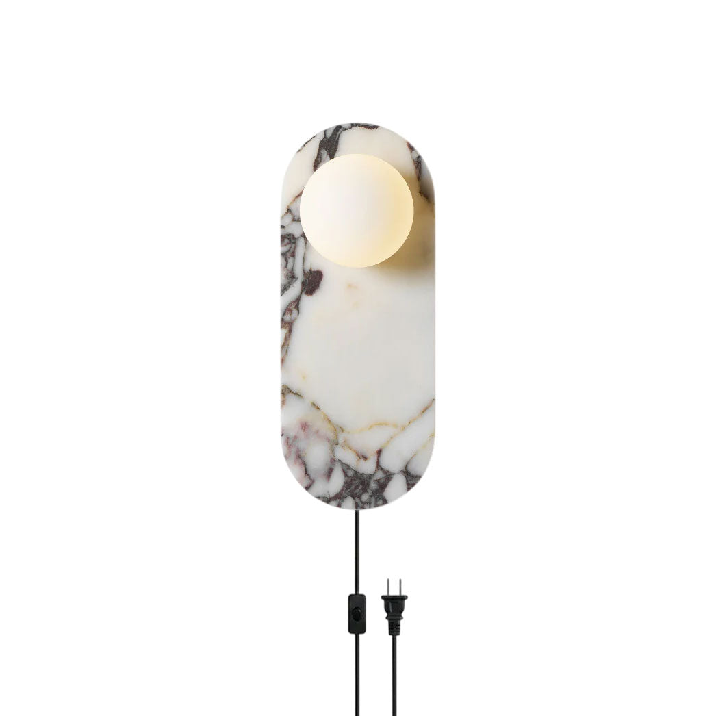 Rodolfo Plug-in Marble Wall Sconce