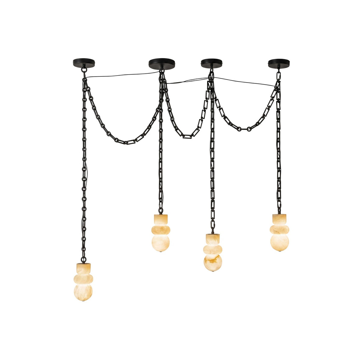 Nadia Alabaster Chain Chandelier