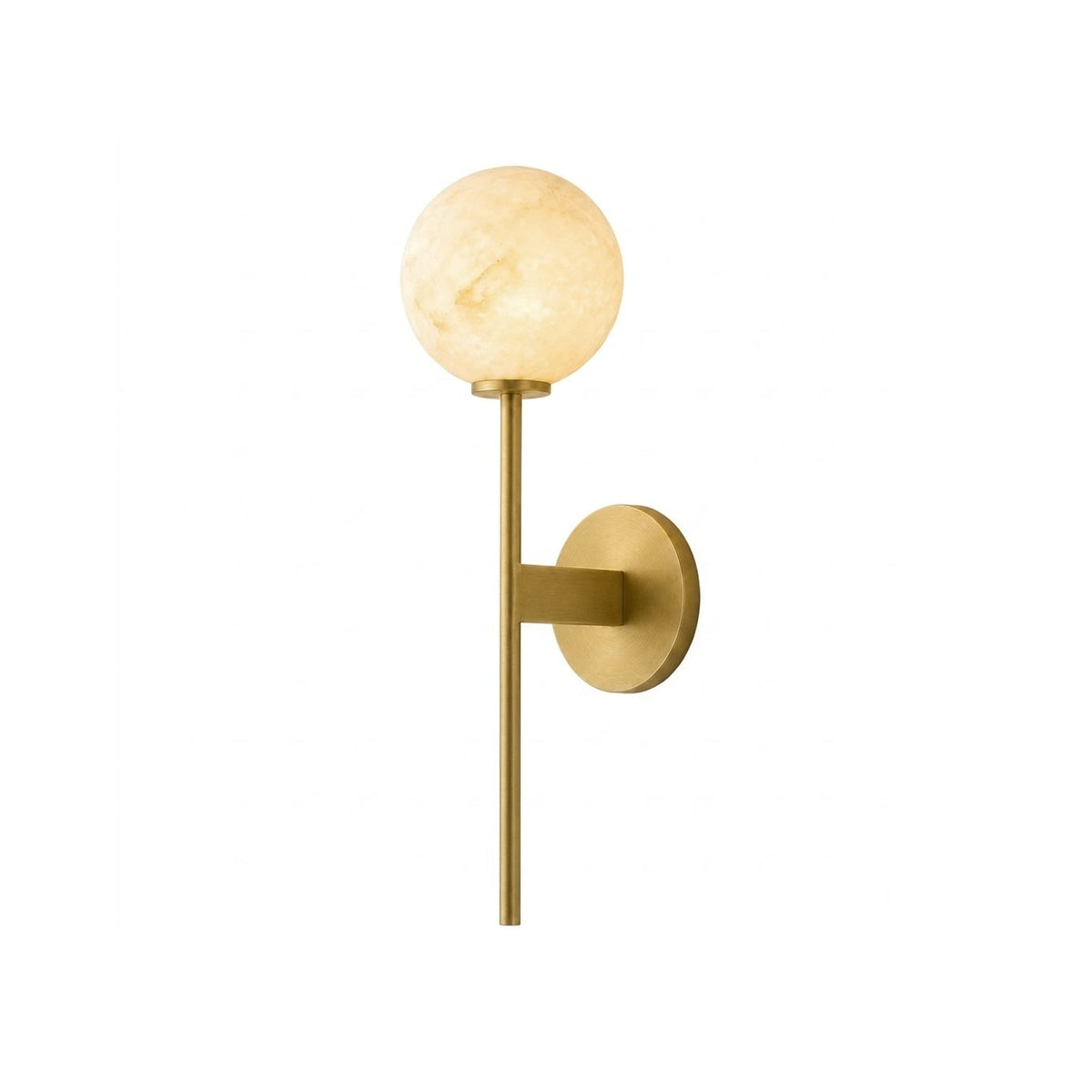 Eusebio Alabaster Globe Wall Sconce