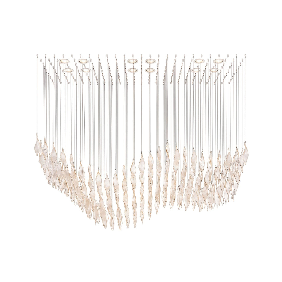 Vela Glass Chandelier