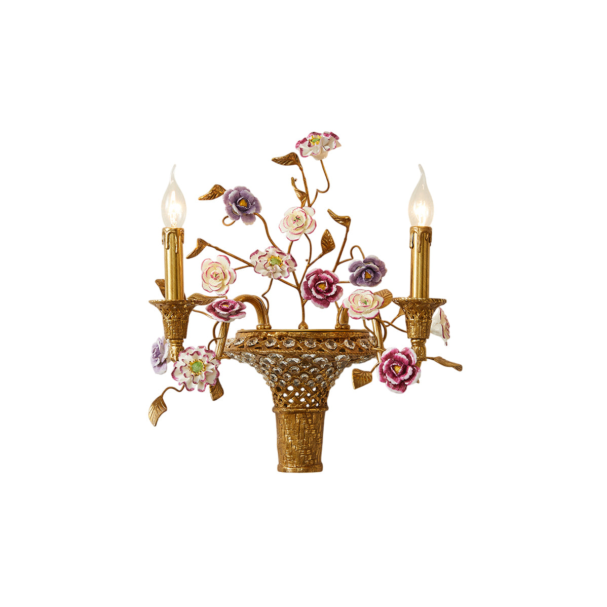 Crineno Flower Ceramic Wall Lamp