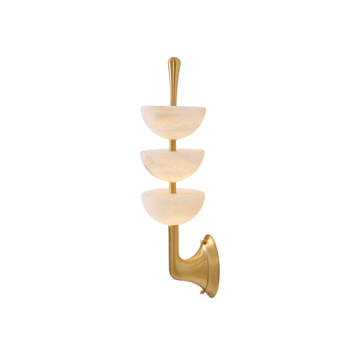 Iresco Alabaster Triple Wall Lamp