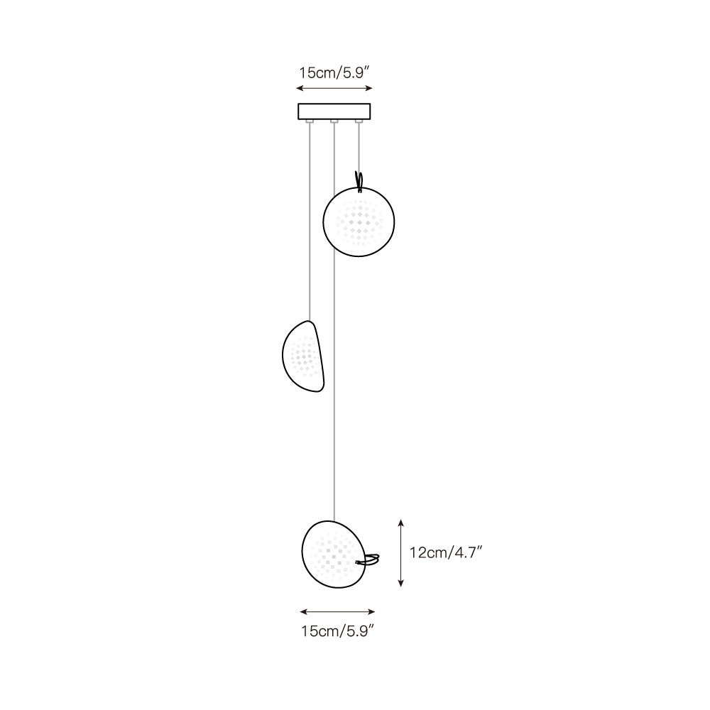 Fermo Cluster Glass Chandelier