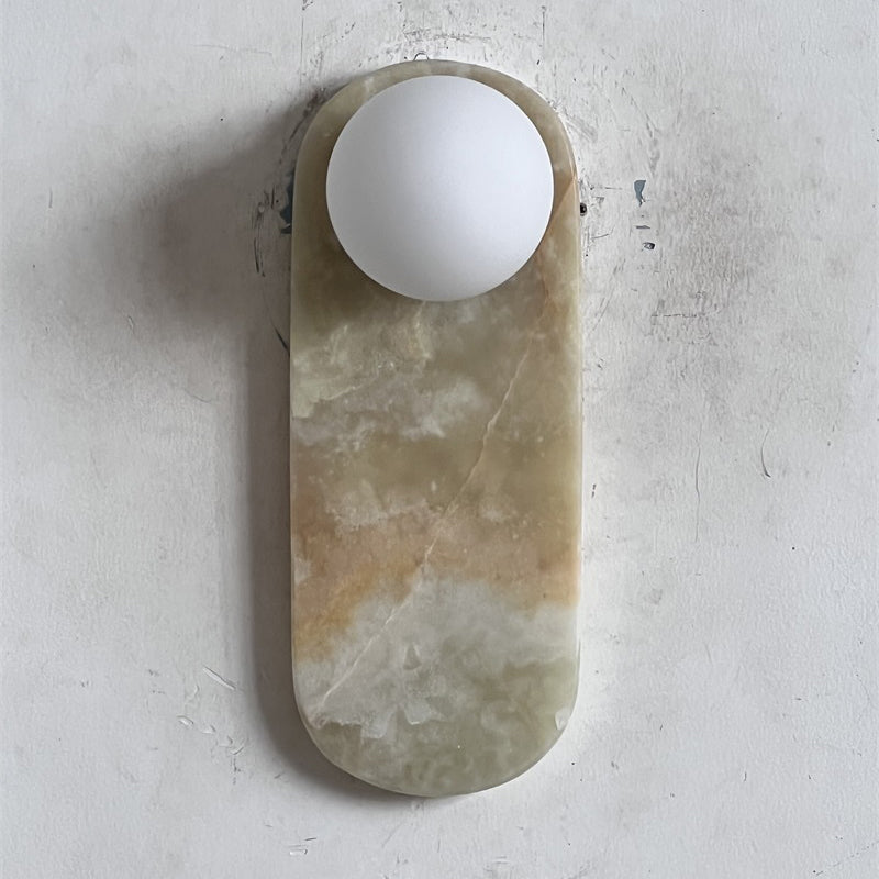 Brunello Wall Onyx Lamp ∅ 3.9″ x H 10.6″