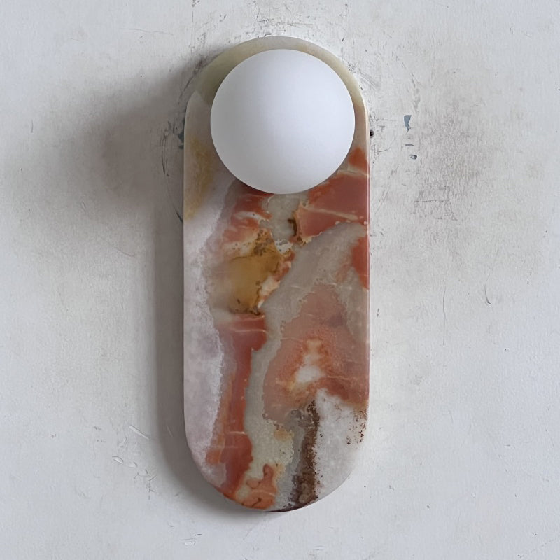 Brunello Wall Onyx Lamp ∅ 3.9″ x H 10.6″