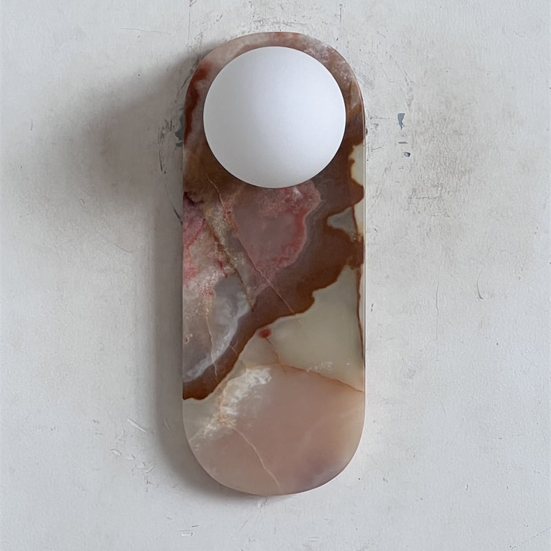 Brunello Wall Onyx Lamp ∅ 3.9″ x H 10.6″