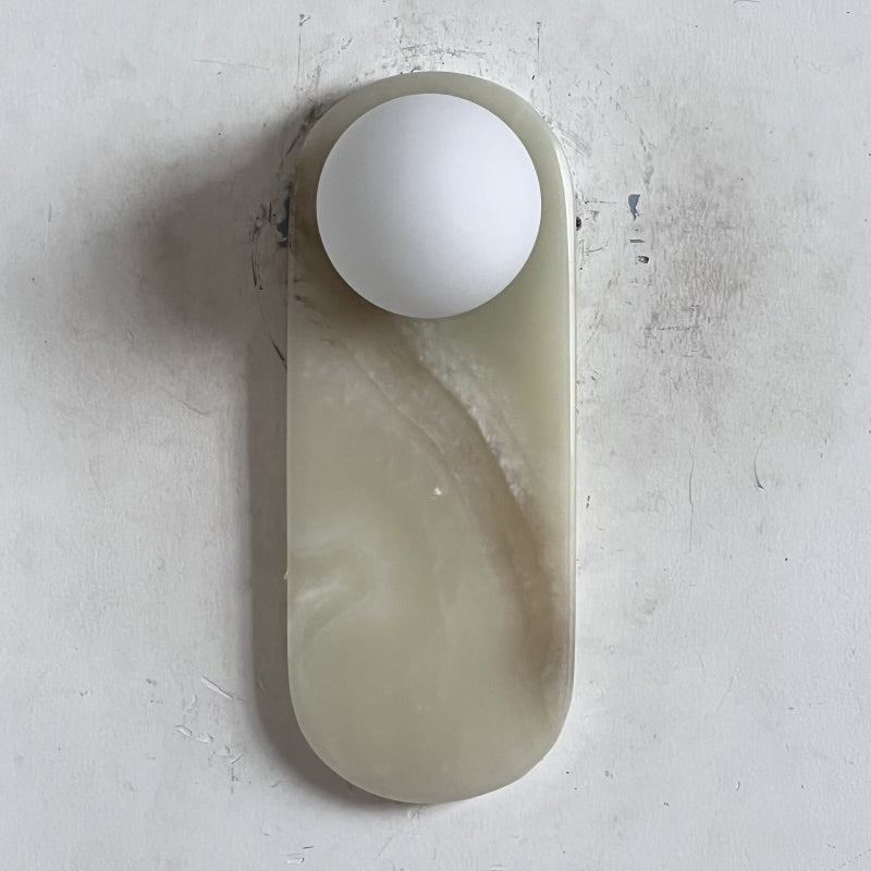 Brunello Wall Onyx Lamp ∅ 3.9″ x H 10.6″