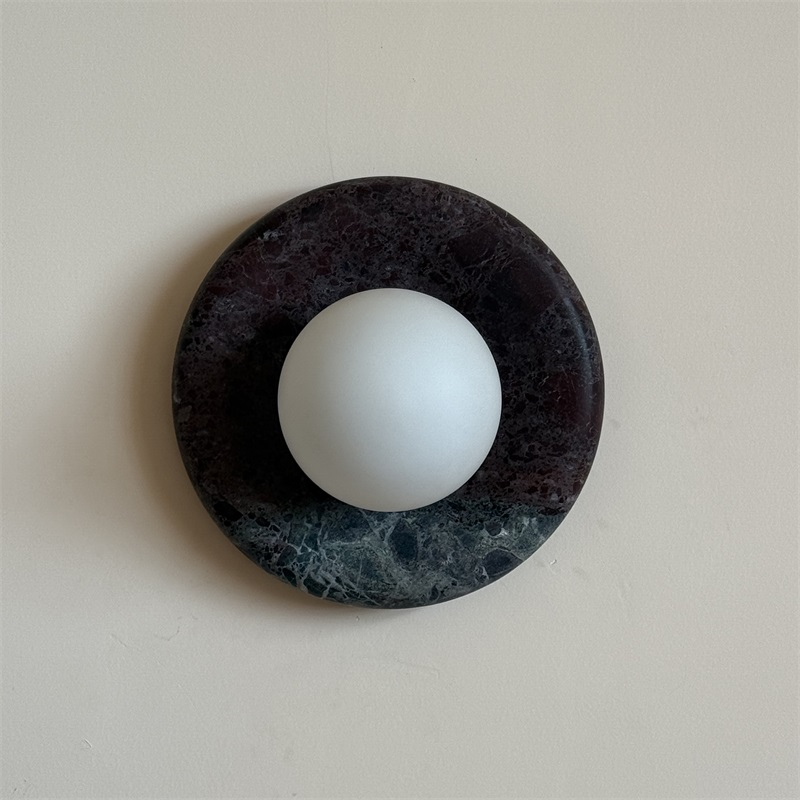 Gelso Deep Purple Red Marble Sconce