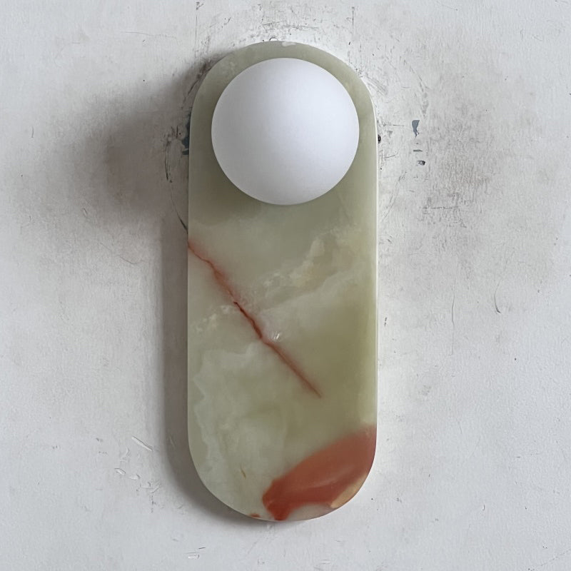 Brunello Wall Onyx Lamp ∅ 3.9″ x H 10.6″