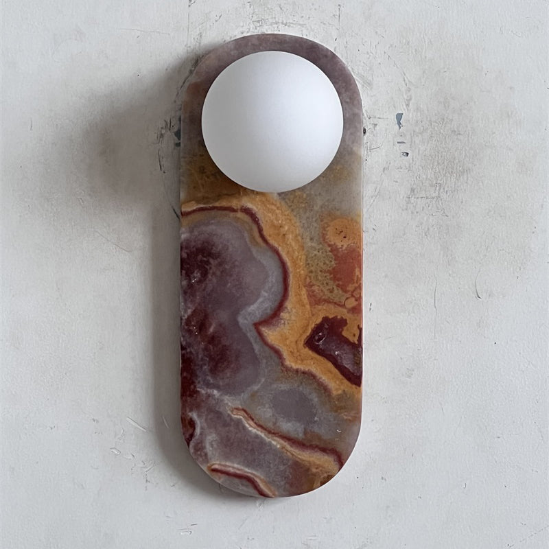 Brunello Wall Onyx Lamp ∅ 3.9″ x H 10.6″