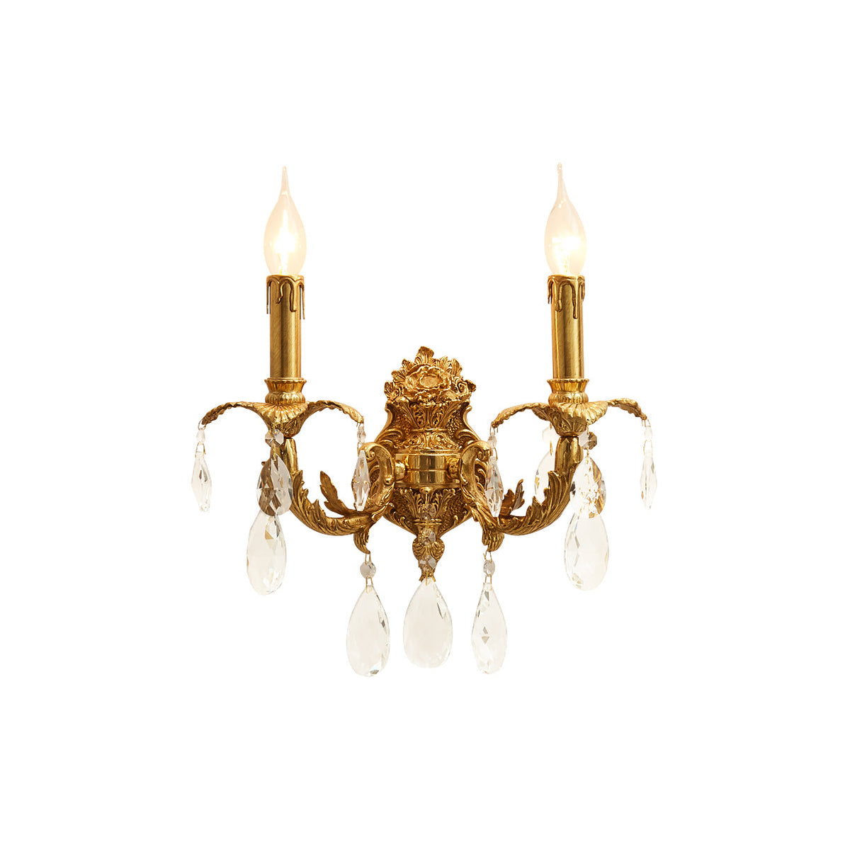 Sirmione Brass Wall Lamp