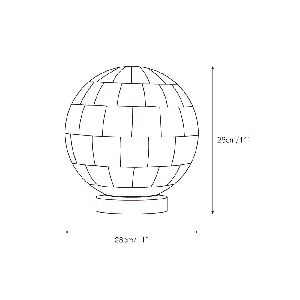 Arbana Alabaster Ball Table Lamp