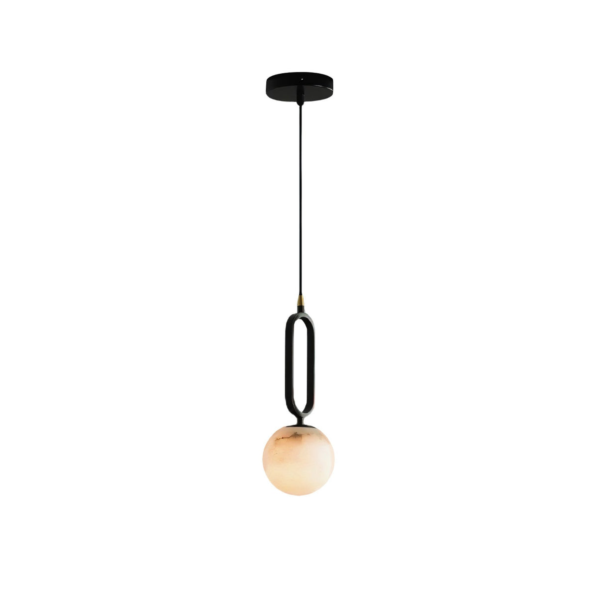 Pietone Alabaster Ball Pendant Lamp