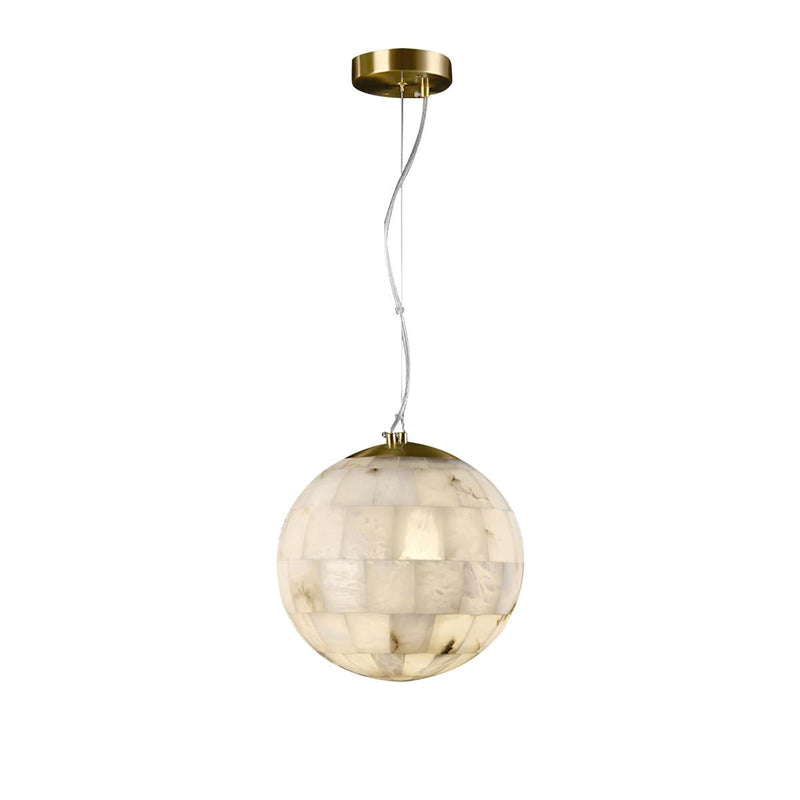 Morgana Alabaster Ball Alabaster Pendant Light