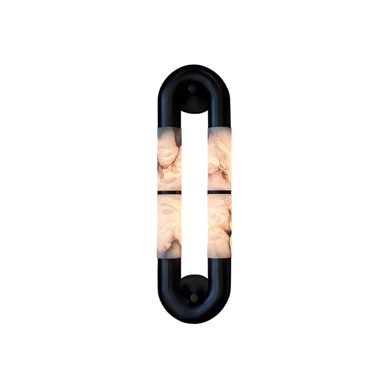 Romeno Alabaster Banded KoKo Sconce