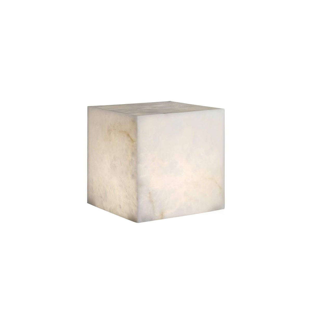 Lestora Alabaster Cubic Table Lamp
