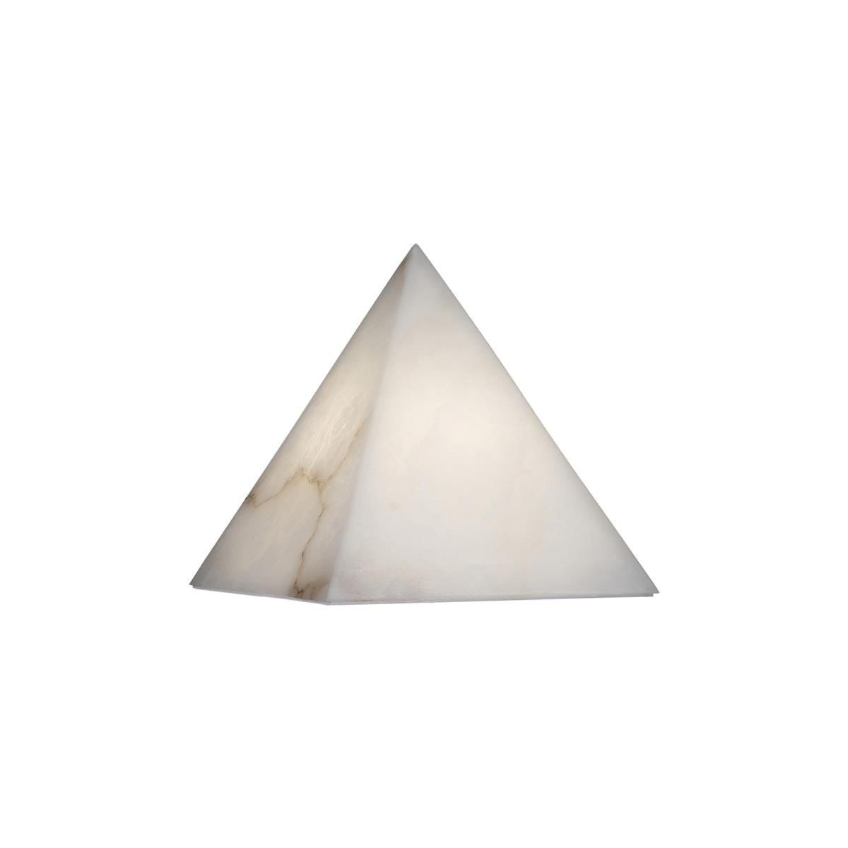 Magnora Pyramid Alabaster Table Lamp