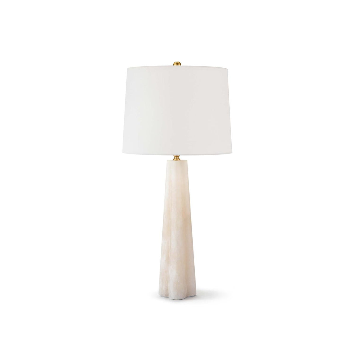 Ebrano Marble Quatrefoil Table Lamp