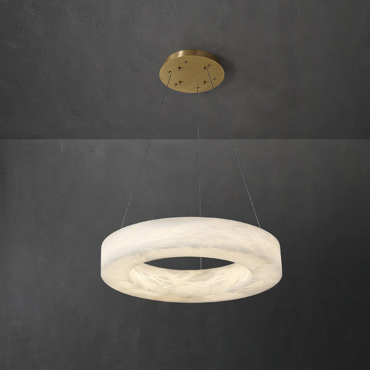 Cassello Alabaster Alabaster Ring Chandelier