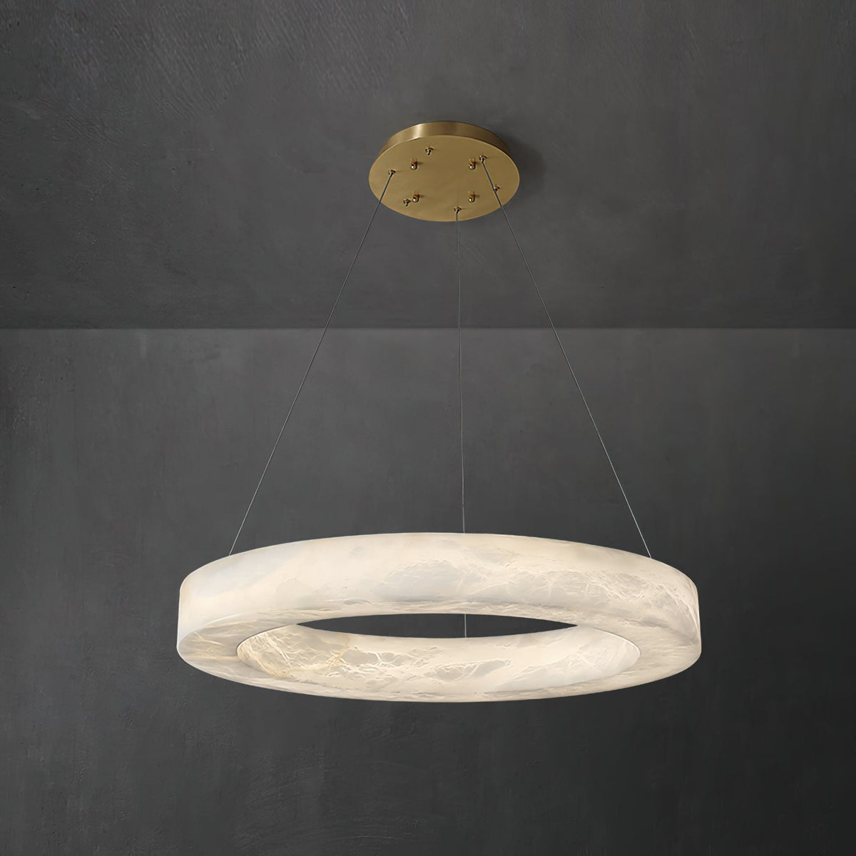 Cassello Alabaster Alabaster Ring Chandelier