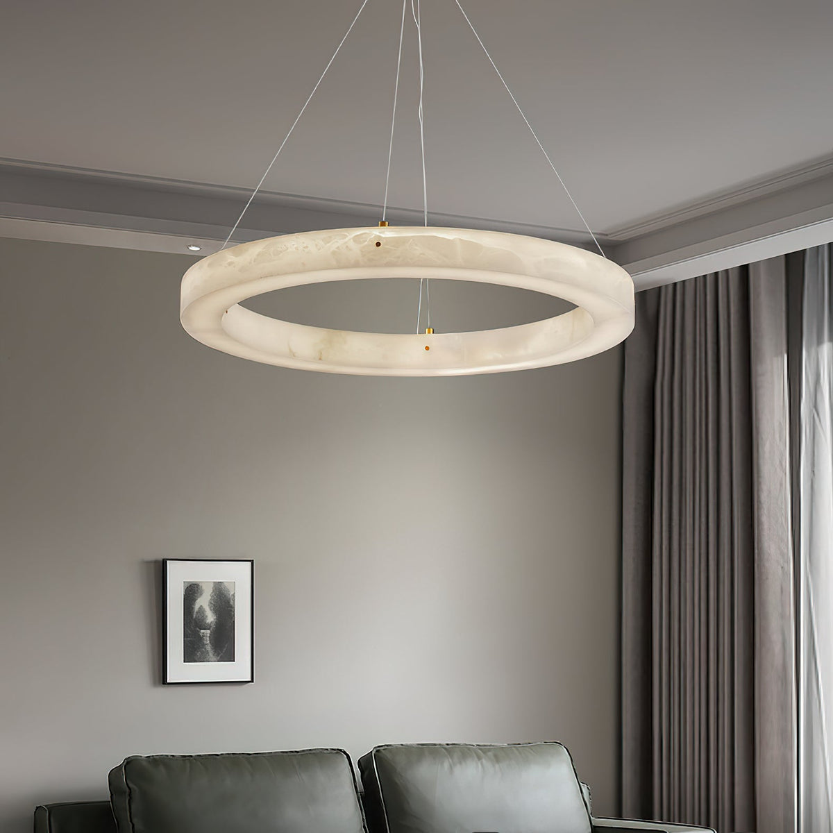 Cassello Alabaster Alabaster Ring Chandelier