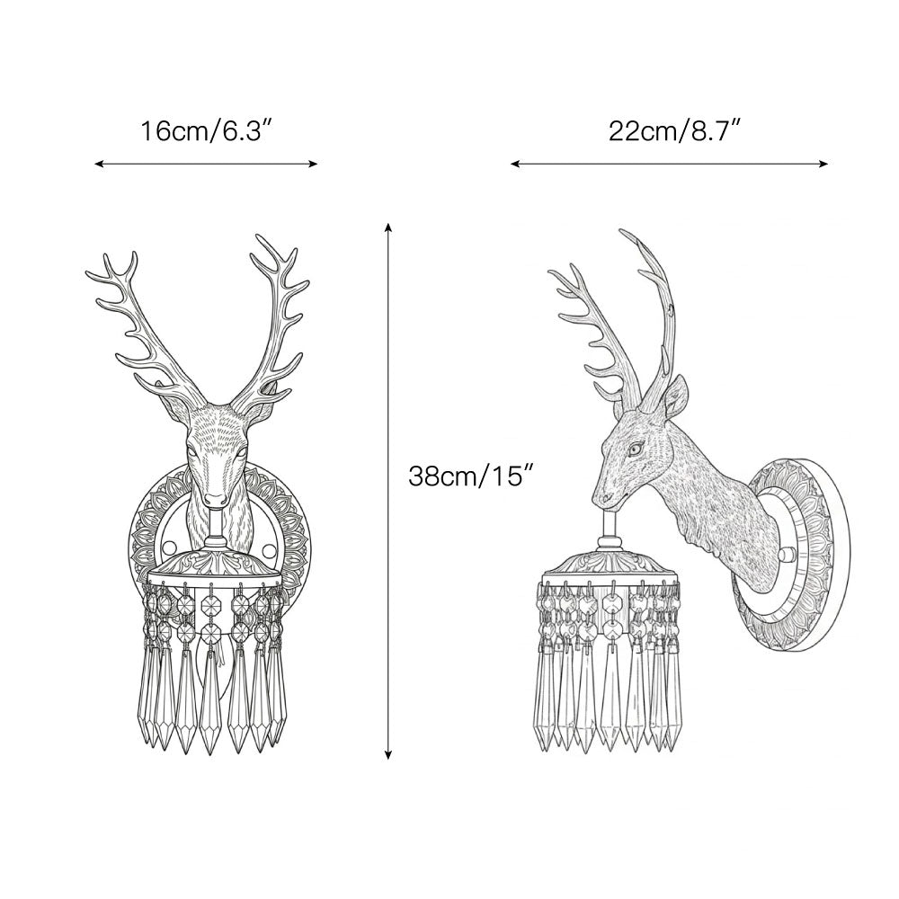 Olindo Crystal Wall Lamp