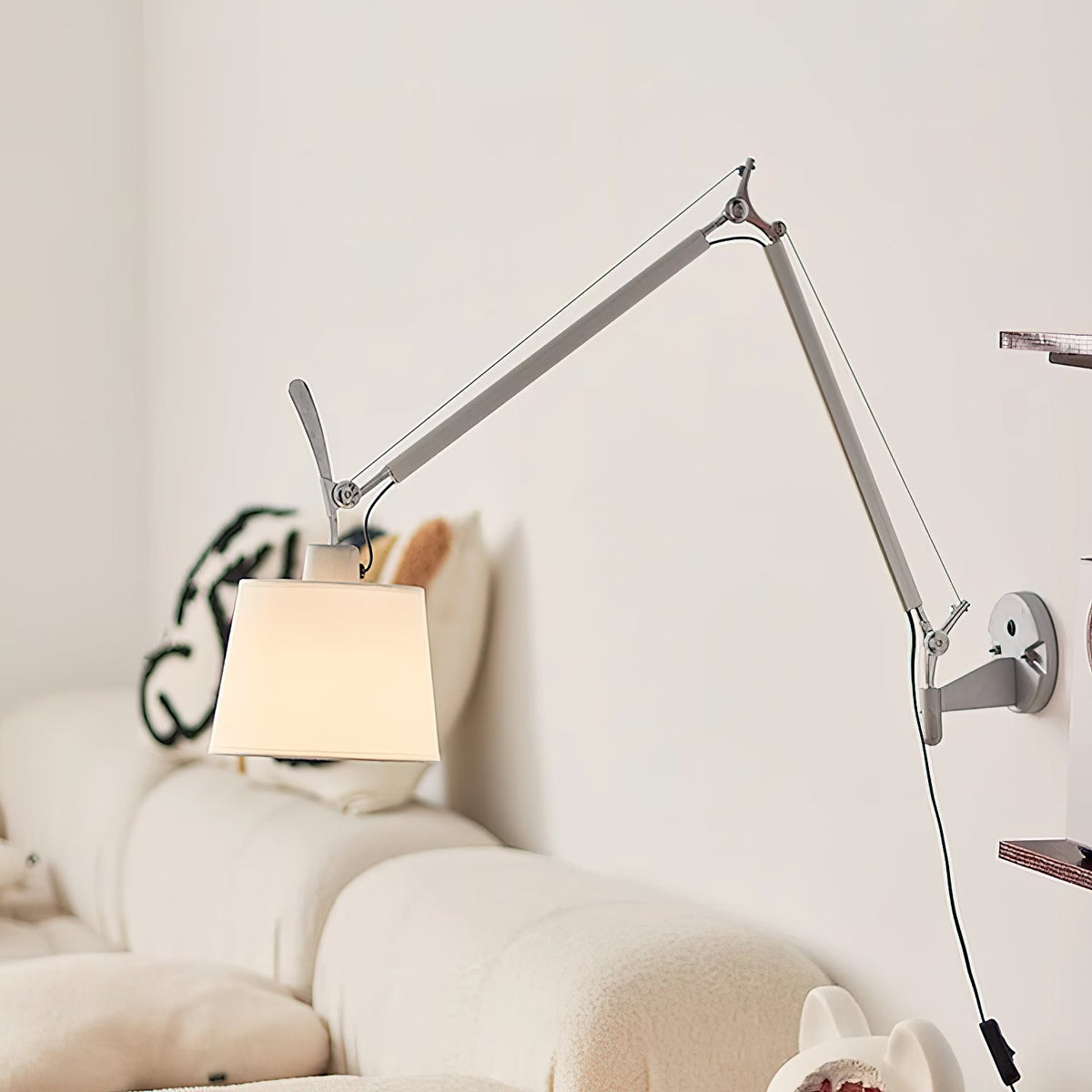 Termoli Plug-in Swing-Arm Wall Lamp