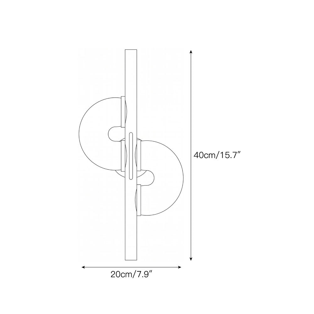 Sibilla Dual Disc Alabaster Wall Sconce