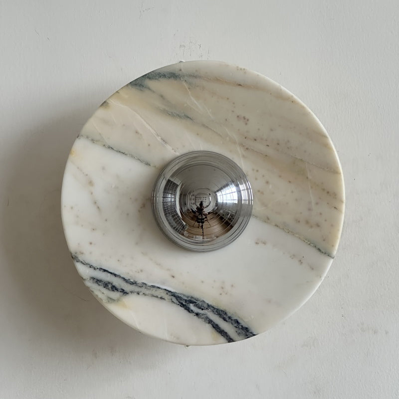 Ugo Marble Round Sconce
