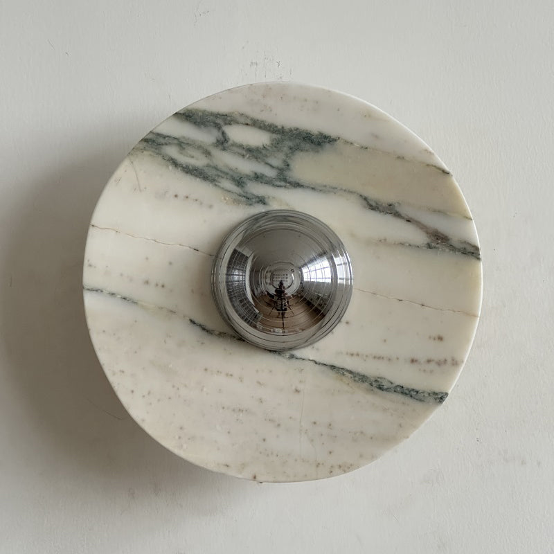 Ugo Marble Round Sconce